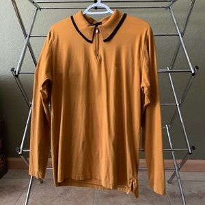 DKNY Quarter Zip Up Long Sleeve - Size M